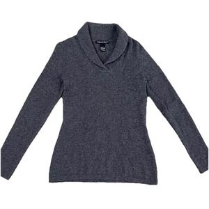 Marina Luna Cashmere Cowl Neck Soft Cozy Long Sleeve Sweater Size Small
